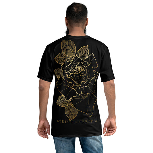 Men's Crew Neck Fit Rose T-Shirt