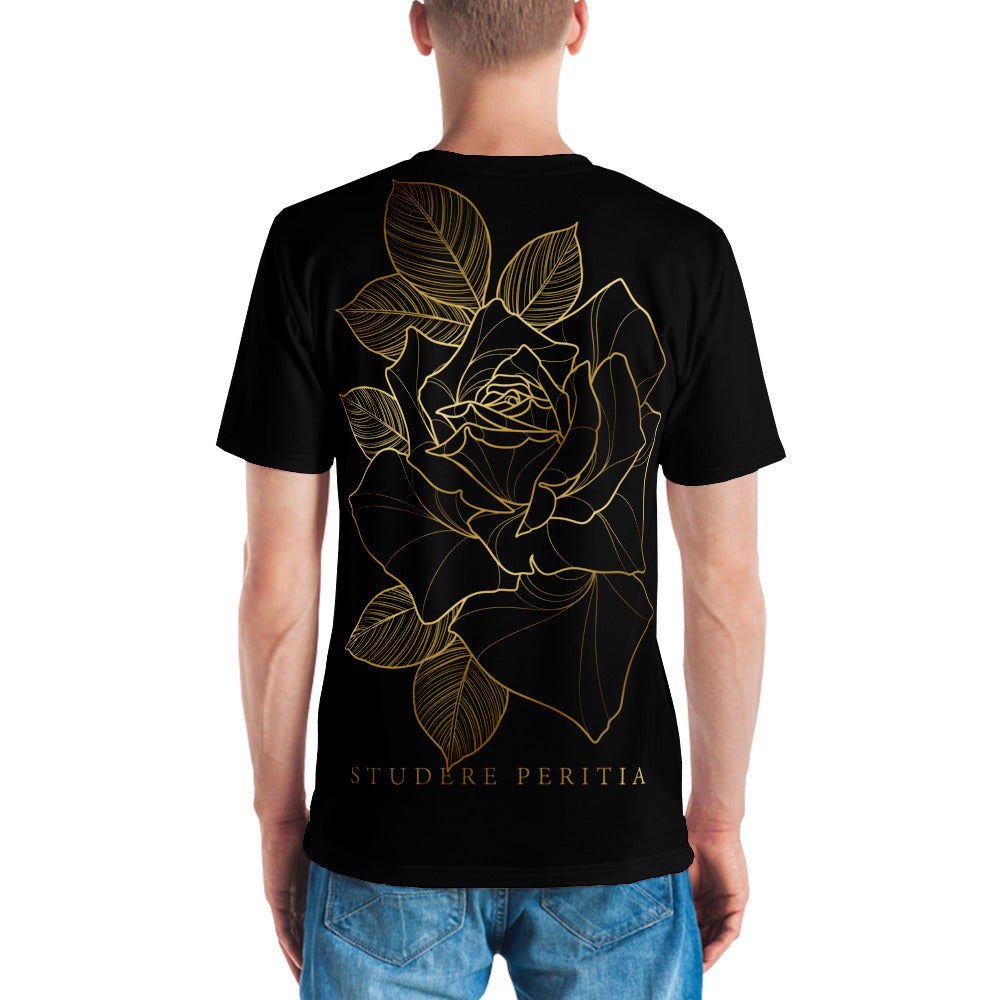 Men's Crew Neck Fit Rose T-Shirt