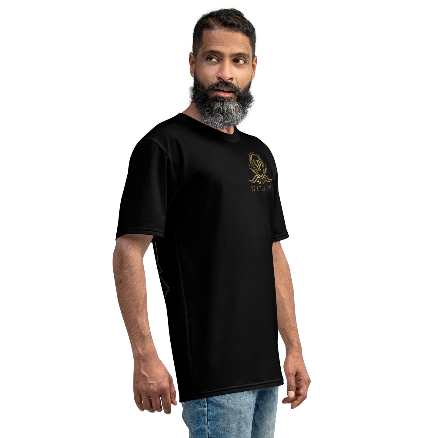 Men's Crew Neck Fit Rose T-Shirt